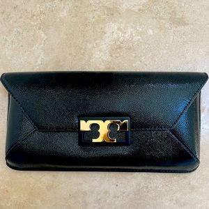 Tory Burch Black Leather Clutch - New with tags!